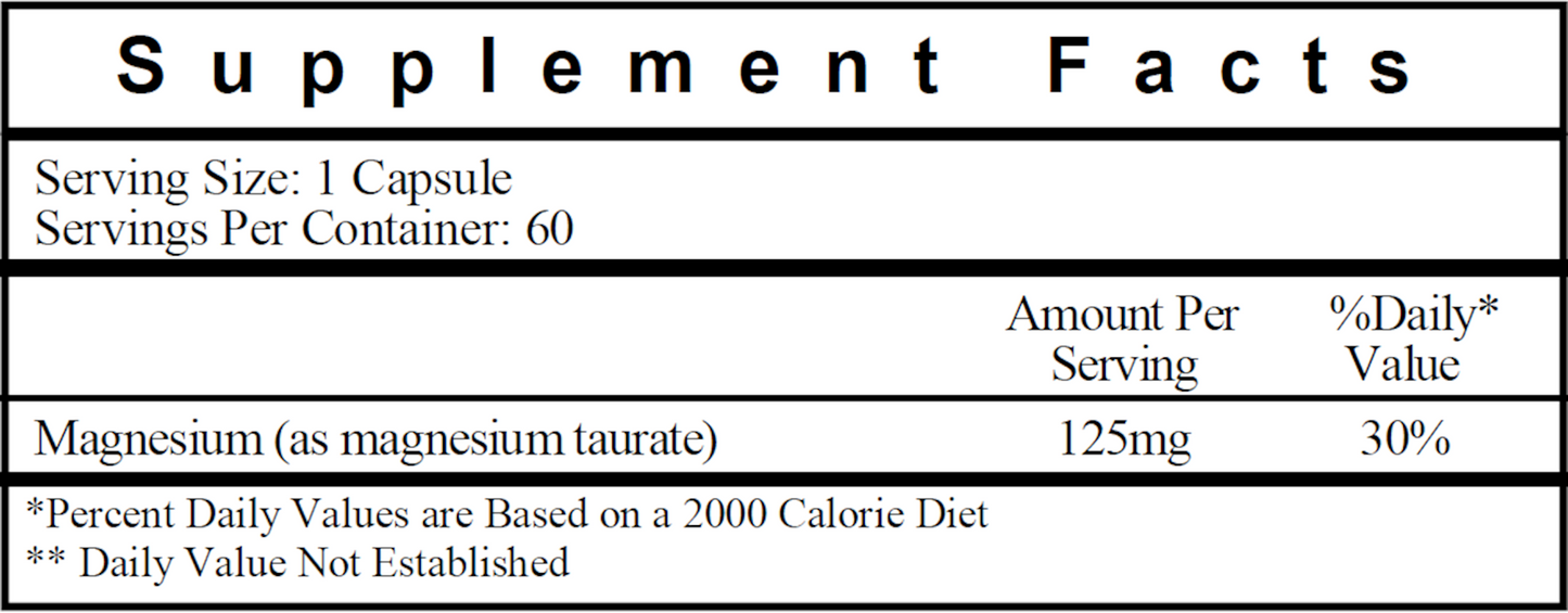 Magnesium Taurate 125 mg