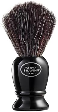 The Art of Shaving Original Shaving Brush - Pure Black – Features Premium Synthetic Fibers For a Rich, Foamy, Lather