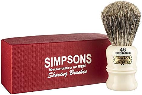 Simpson Shaving Brushes Berkeley 46 - Pure Badger Handmade British Shaving Brush by Simpson Shaving Brushes (Berkeley 46 Pure)