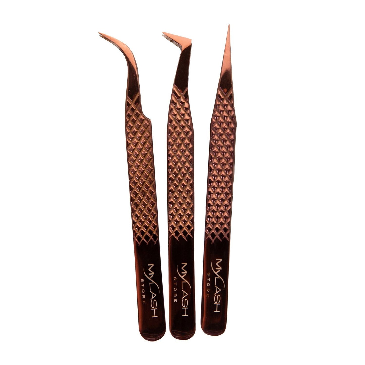 Deep Rose Gold Lash Tweezer Bundle (LIMITED EDITION)