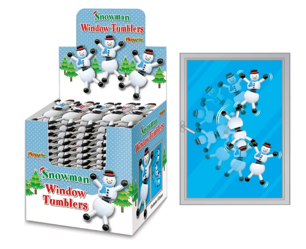 Children's Christmas Snowman Window Tumbler Toy