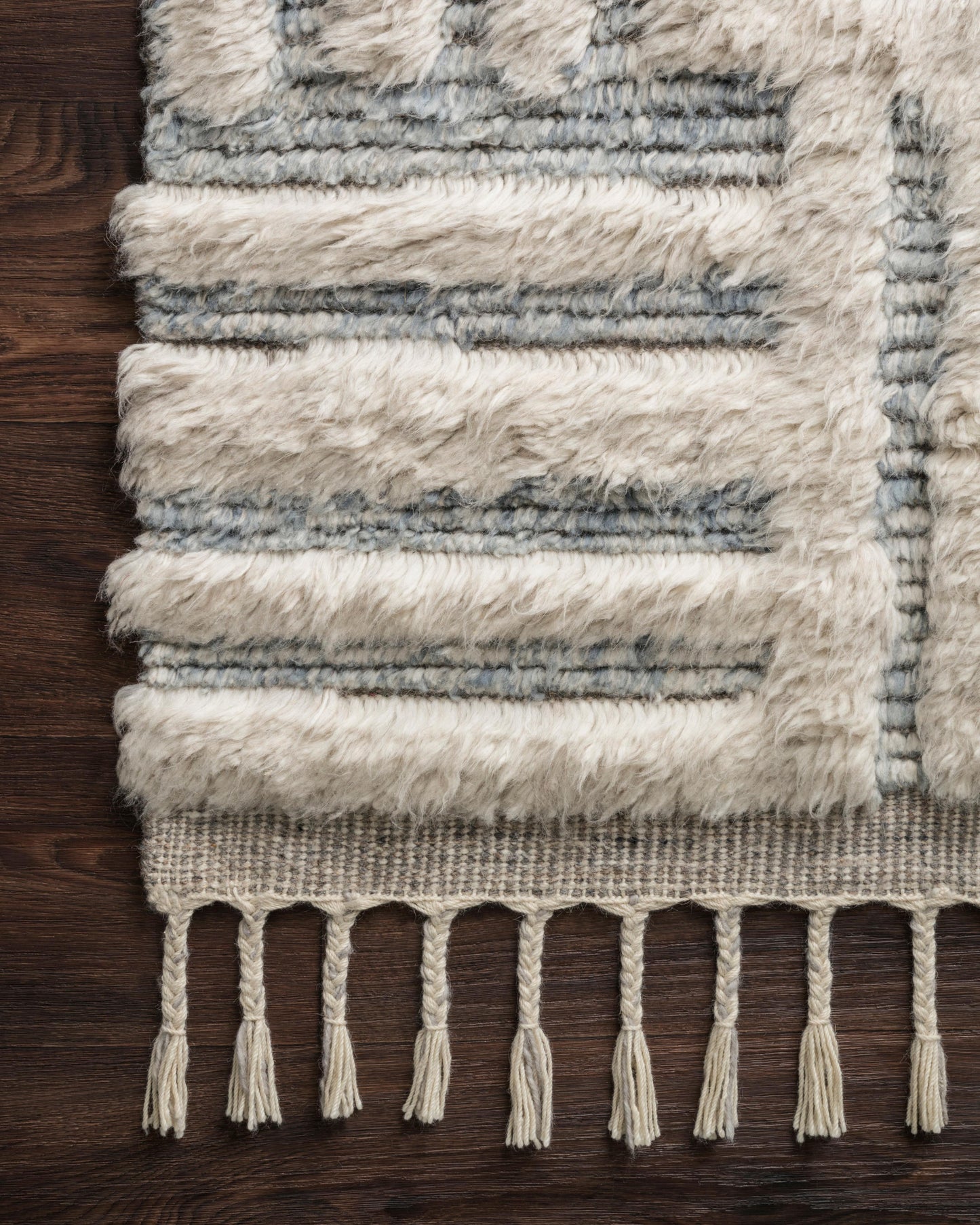 Loloi Khalid Ivory / Sky Rug - Chapin Furniture