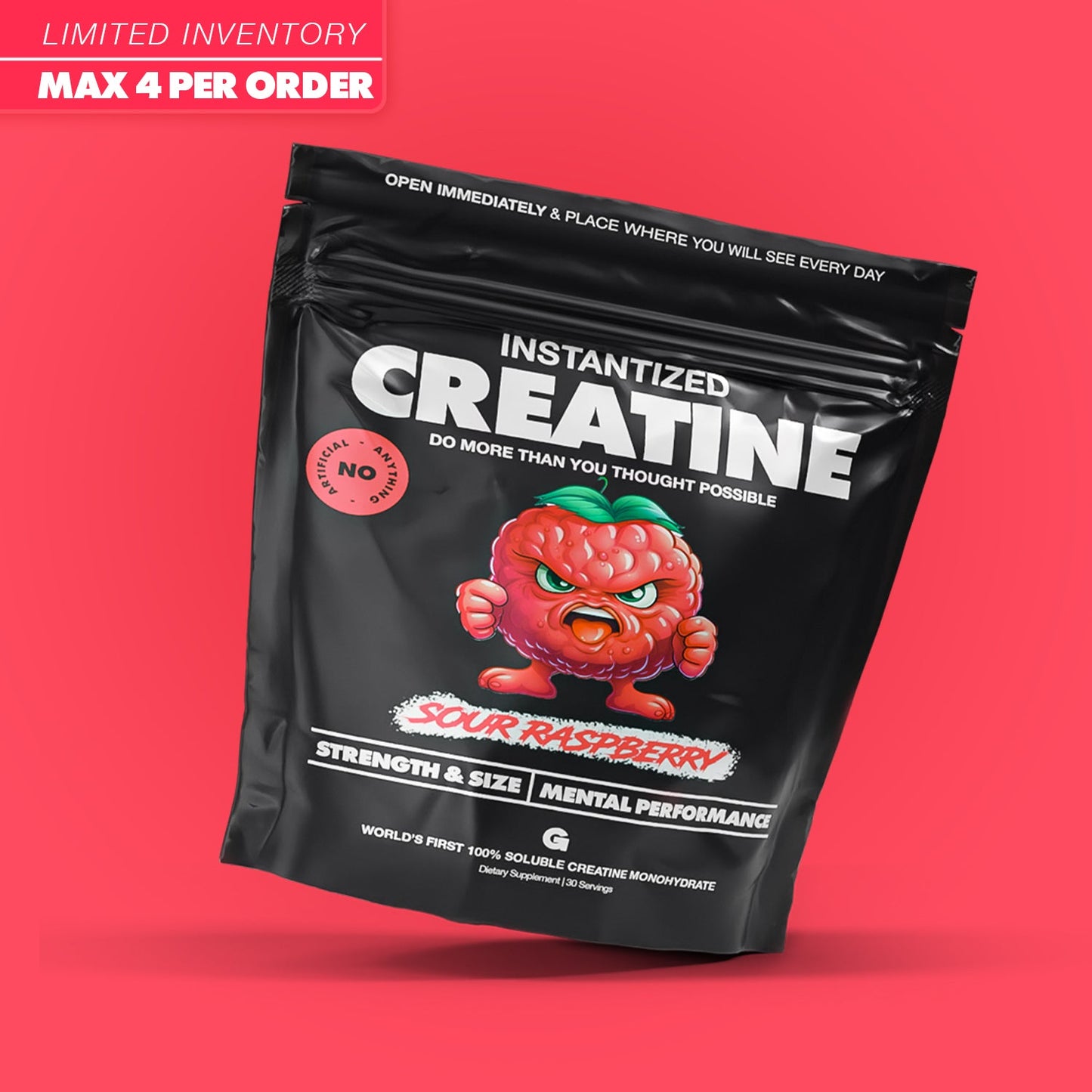 Instantized Creatine - Sour Raspberry