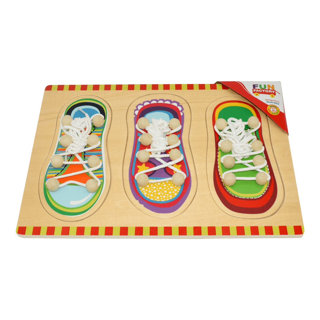 Colourful Shoe Lacing Puzzle