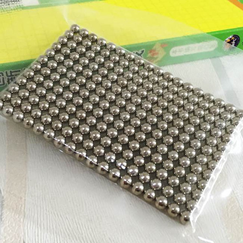 Magnetic Blocks Magic DIY Toy Puzzle, Silver - 3mm