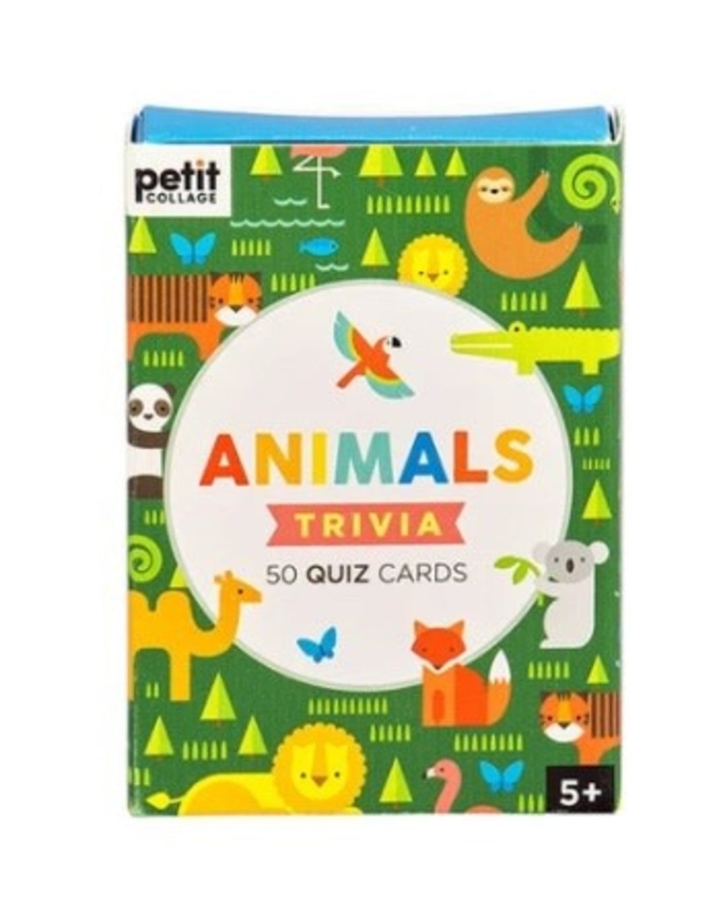 Petit Collage Animals Trivia Quiz Cards