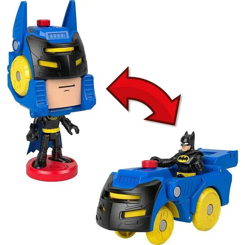 Fisher Price - Imaginext DC Super Friends Batman Toys Head Shifters Figure & Batmobile Vehicle Set