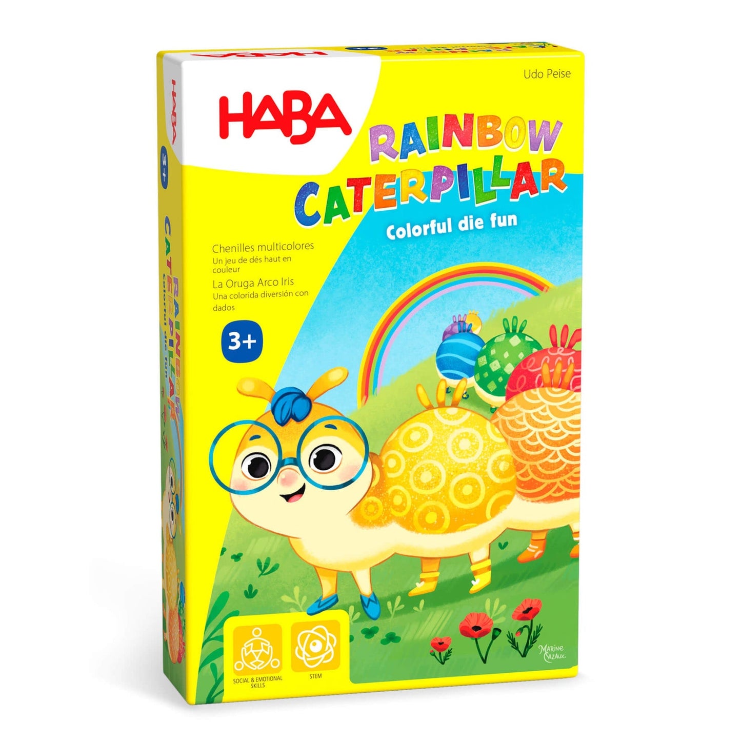 Haba Mini Game | Rainbow Caterpillar Arranging Game