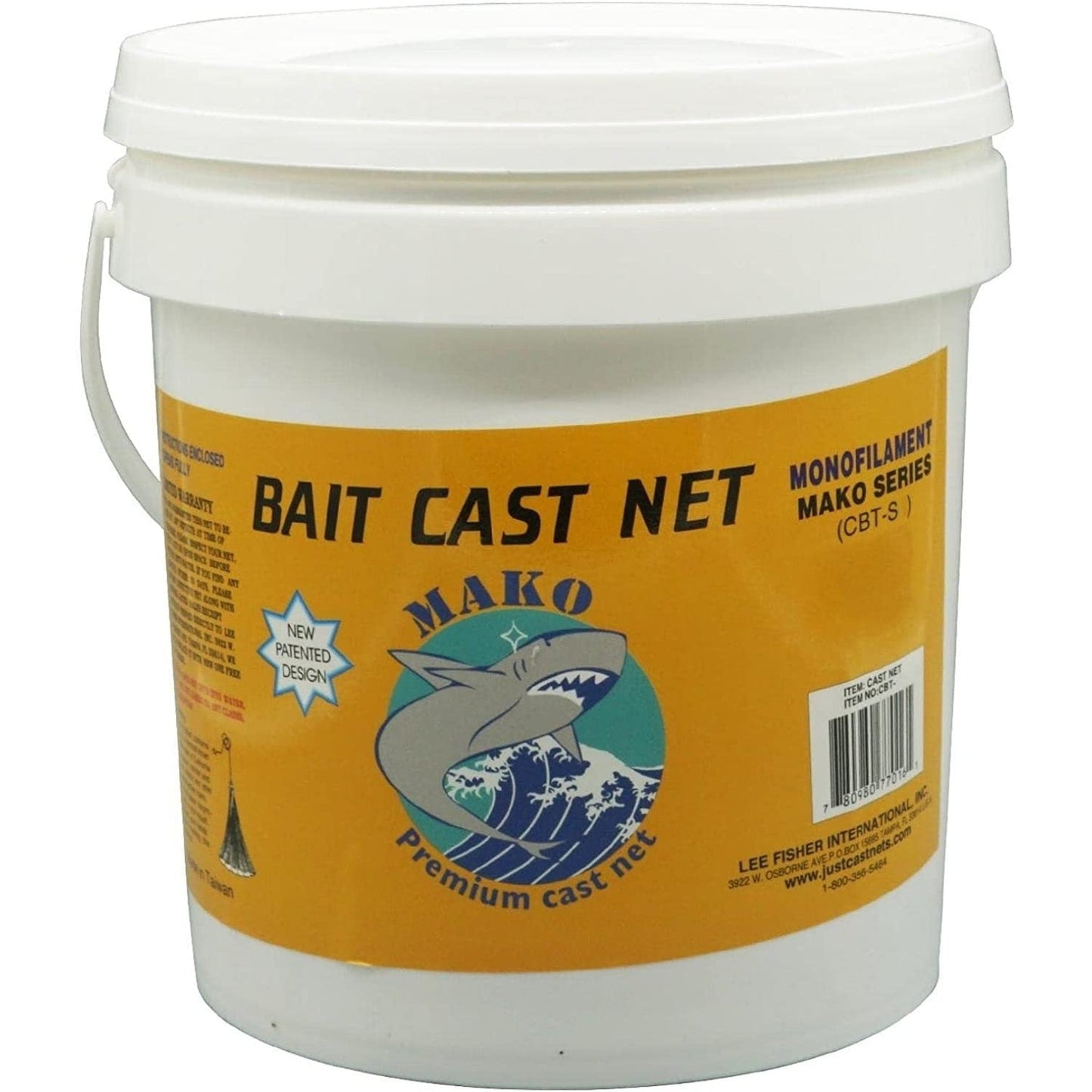 ll Fisher Sports Mako Cast Net 6 Ft (3/8' SQ Mesh)