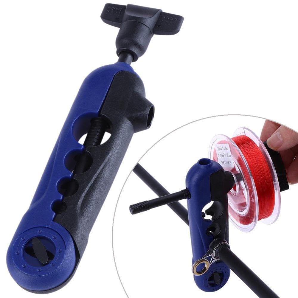 Mini Fishing Line Winder Spooler Machine Portable Adjustable Spinning Reel Spool Spooling Station System Baitcaster Fishing Tackle Carp Accessories Works Clips for Various Sizes