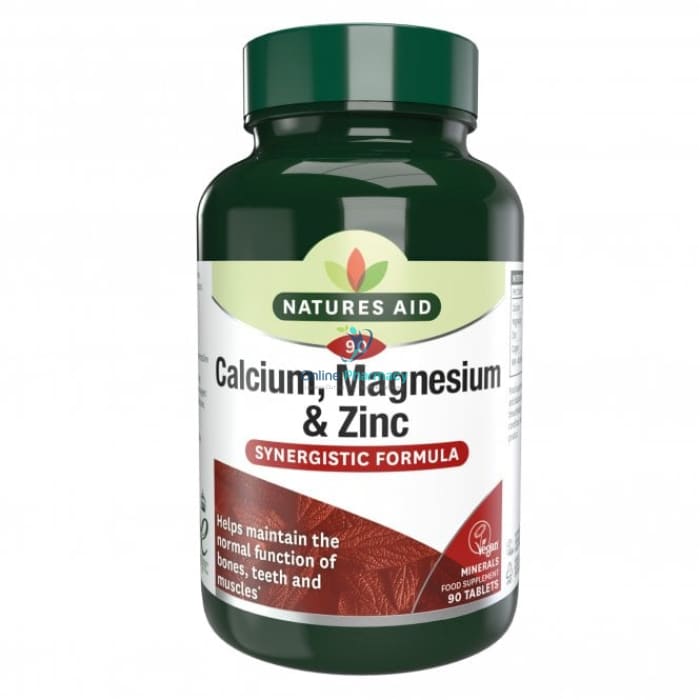 Natures Aid Calcium, Magnesium + Zinc - 90 Pack