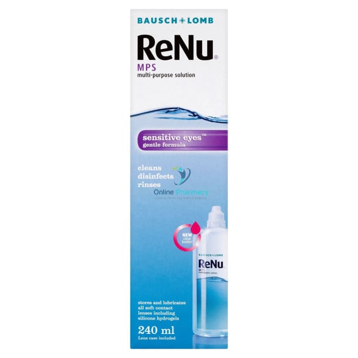 Renu Bauch & Lomb Multi Purpose Contact Lens Solution - 240ml