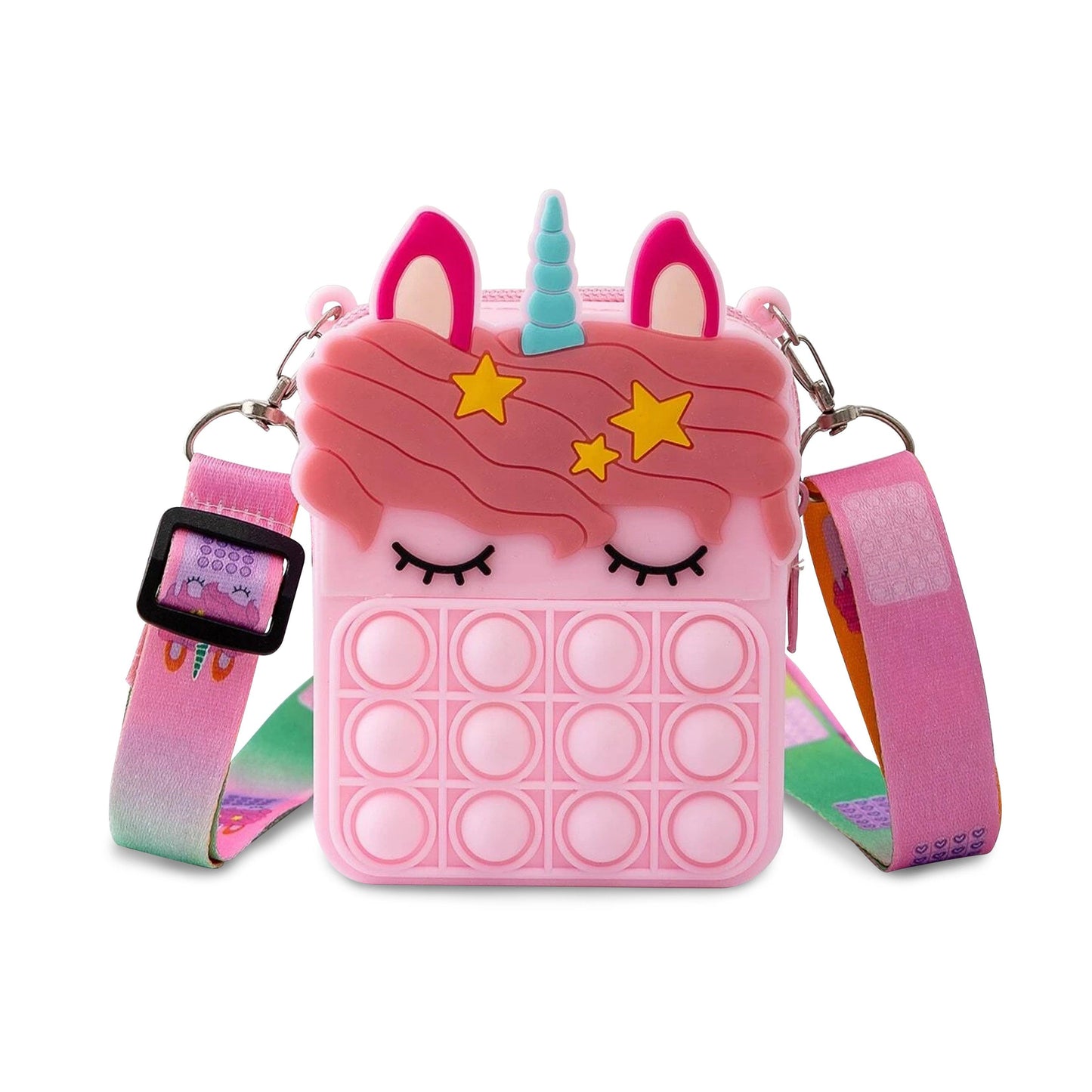 Unicorn Pop-it Bubble Fidget Handbag for Kids