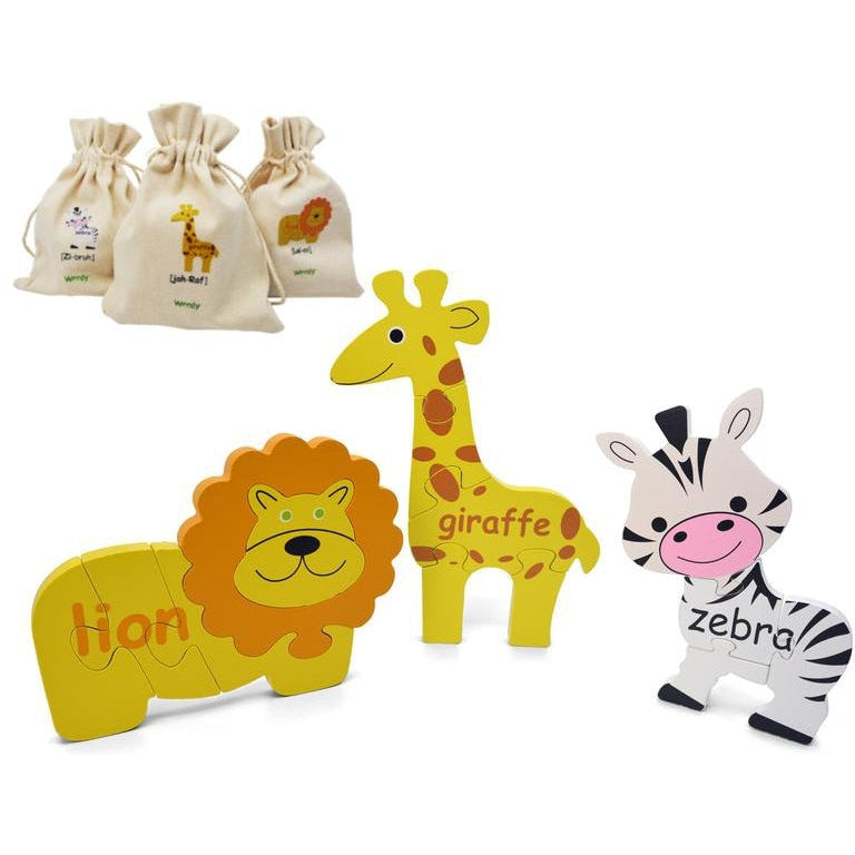 Wordy Bilingual Safari Puzzle Set