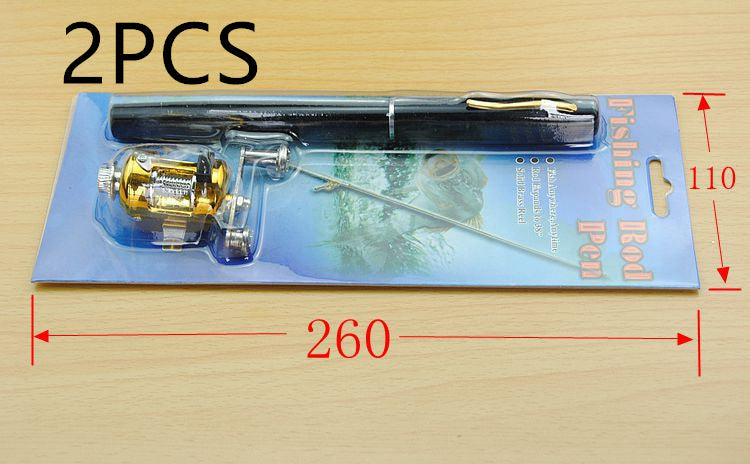 Telescopic drum pen rod fishing gear set - Blue Force Sports