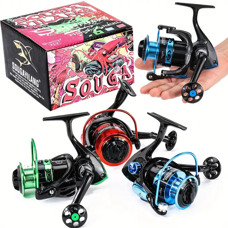Sougayilang 1pc Metal Blue Spinning Reel 5000 Series