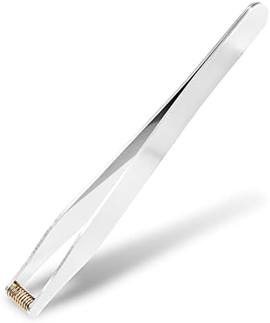 Seki Japan Ear Hair Trimmer Clipper Cutter Tweezers Shape with Spring Safe Design for Hair Removal, Japanese Stainless Steel