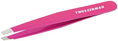 Tweezerman Stainless Steel Slant Tweezer (Pretty in Pink)