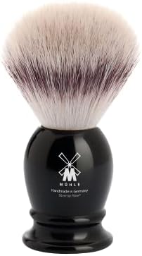 MÜHLE Classic Silvertip Badger Fiber Brush | High-Grade Black Resin Handle | Luxury Shave Accessory for Men