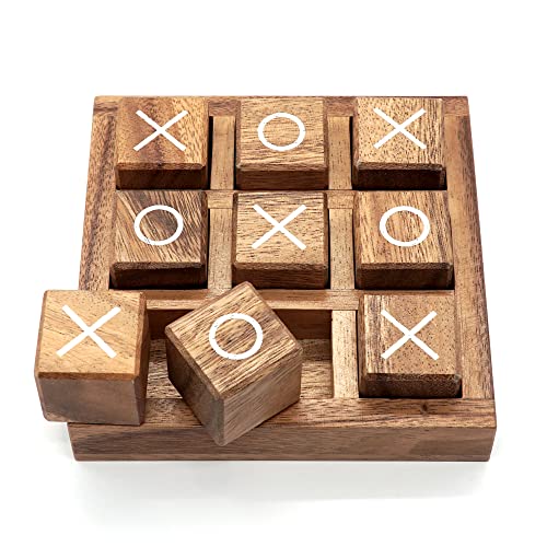 Tic Tac Toe Wooden Board Game