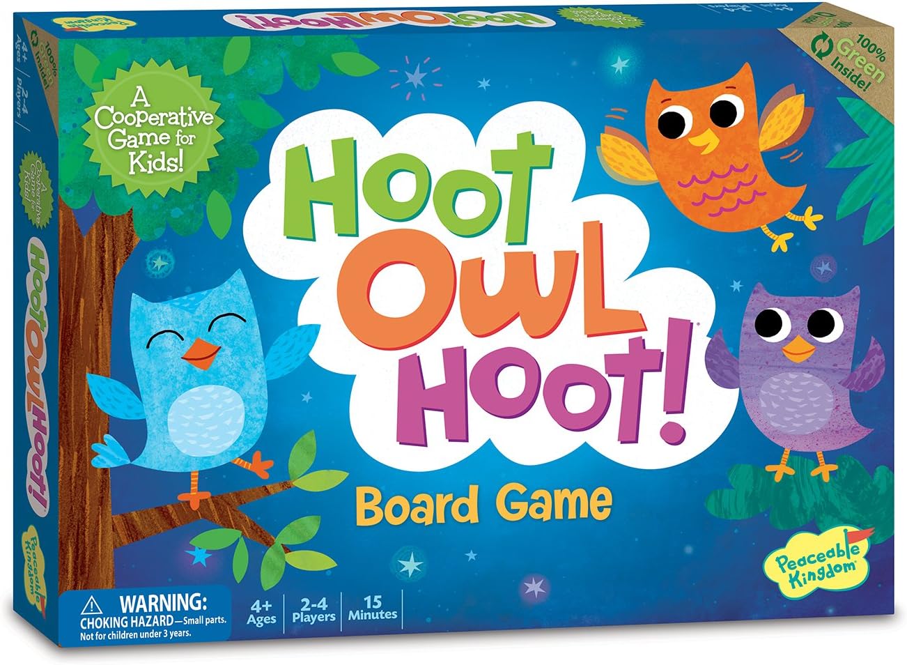 Peaceable Kingdom Hoot Owl Hoot! Board Game