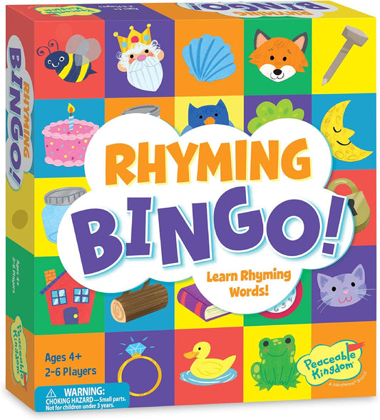 Peaceable Kingdom Rhyming Bingo!