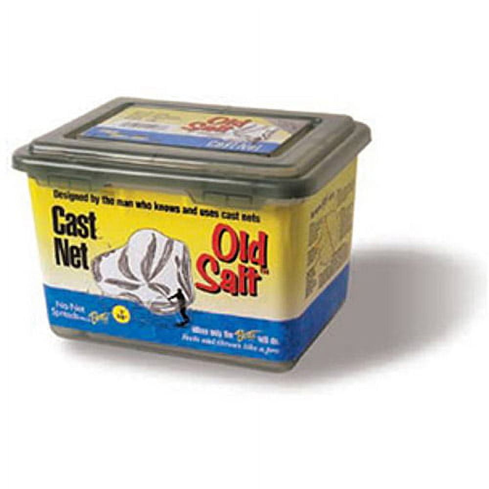 Betts 10PM Old Salt Mono Cast Net, 10', 3/8' Mesh, 1 lb Per Foot yellow