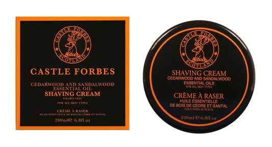 Castle Forbes Cedarwood & Sandalwood Essential Oil Shaving Cream (6.8oz)
