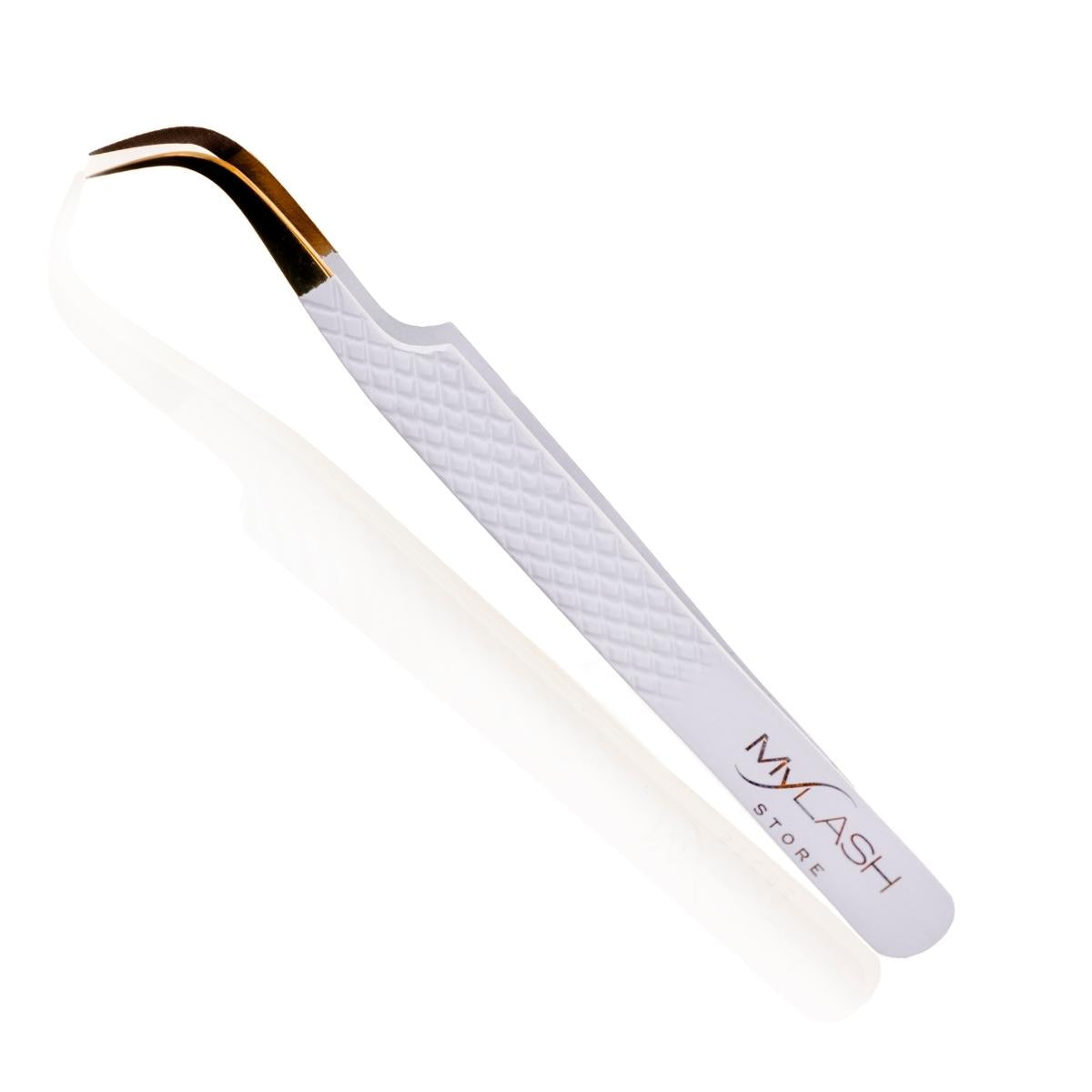 Fibre Tip Lash Tweezers - Curved