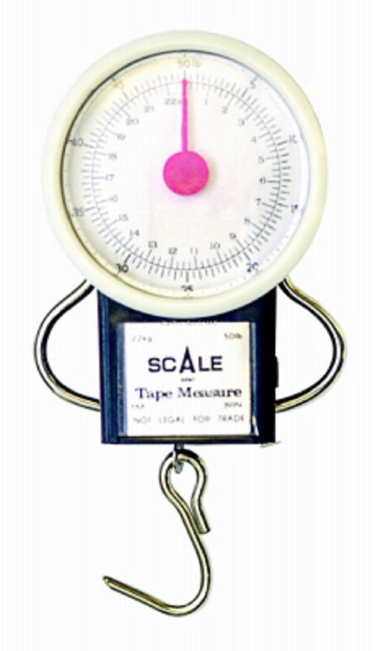 Eagle Claw 0848-2585 Scale Dial With Tape Deluxe, 50 Lbs