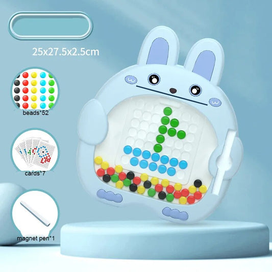 Magnetic Drawing Board for Kids Large Doodle Board with 2 Magnet Pens Cute Rabbit Montessori Educational Preschool Toy ShopOnlyDeal