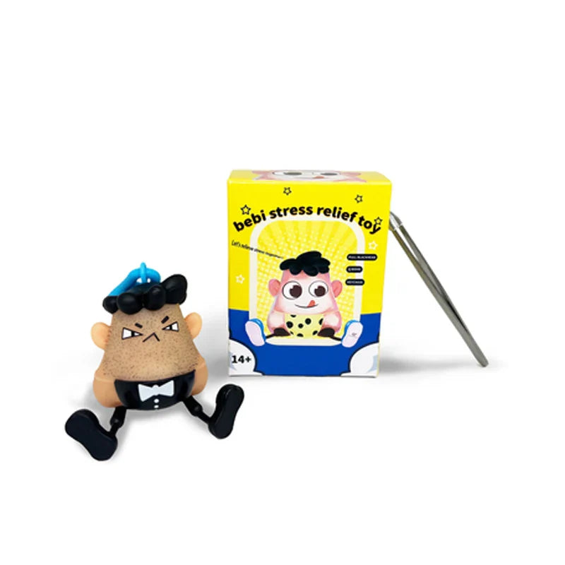 Novelty Plucking Toys Cartoon Pulling Hair Beard Skin Picking Keychain Pimple Anti Stress For Kids Adult Gift ShopOnlyDeal