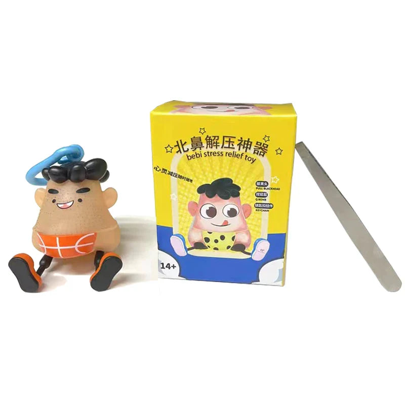 Novelty Plucking Toys Cartoon Pulling Hair Beard Skin Picking Keychain Pimple Anti Stress For Kids Adult Gift ShopOnlyDeal