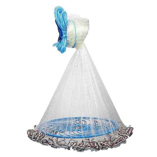 Portable Durable Fish Mesh Net Cast Net Fishing Tackle Accessory with Plate (Fishing Line 360)SHUNGONG