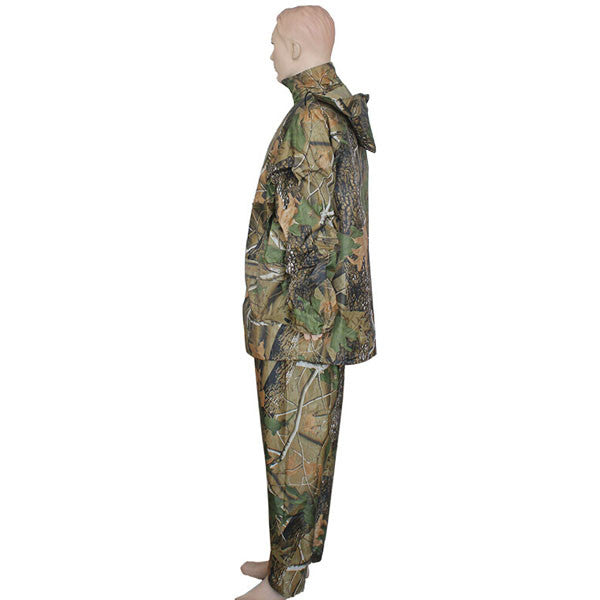 Camo Double-deck Fishing Coat Waterproof Suit Hooded Raincoat - GhillieSuitShop