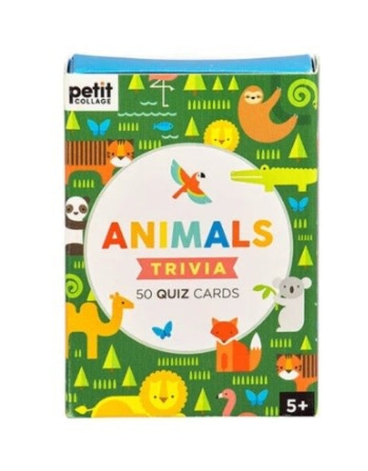 Petit Collage Animals Trivia Quiz Cards
