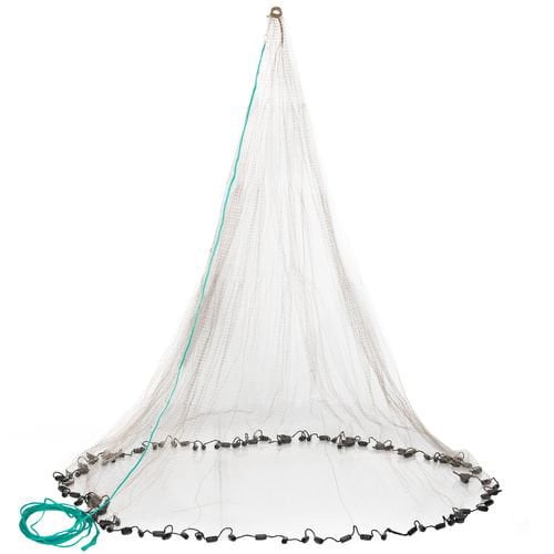 betts old salt premium cast net for bait fish with utility box (4-feet x 3/8-inch)