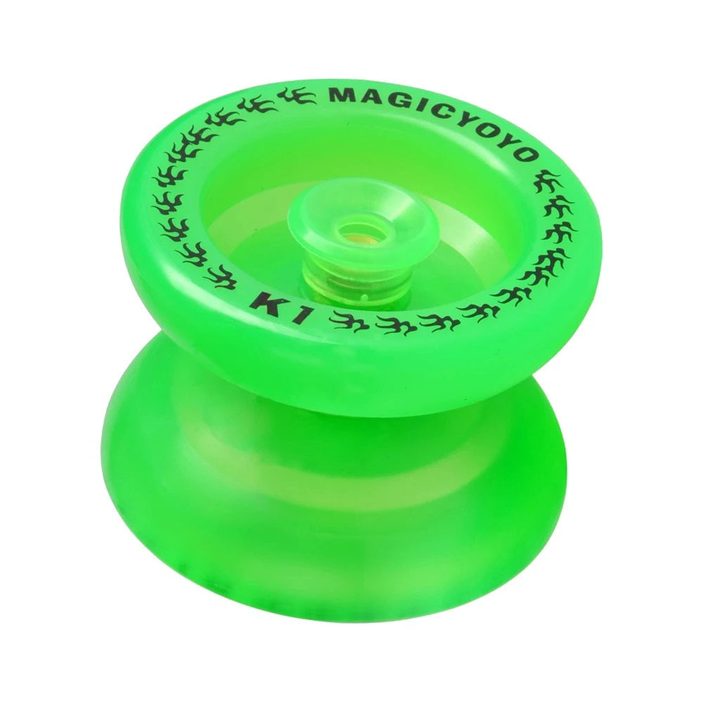 MAGICYOYO K1  Plastic Unresponsive Kids Beginner Yoyo Glow In The Dark-Green