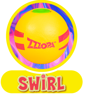 Wicked Vision Zzzopa ZZZFun Swirl Play Ball, High Speed Spin Technology