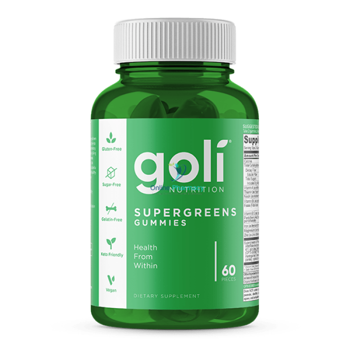 Goli Nutrition Supergreen Gummies - 60 pack