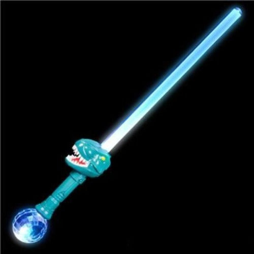 LED Light Up 30" T-Rex Magic Ball Sword