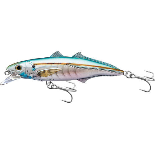 Cigar Minnow Jrkbait,SD,pearl/aqua2/0 - GhillieSuitShop