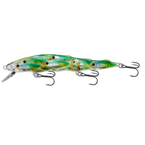 Yearling BB Jerkbait,blu/chrtruse shad,#6 - GhillieSuitShop