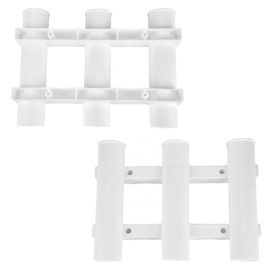 LYUMO Boat Fishing 3 Tube Rod Holder Bracket Rack Pole Tube Mount Tool Accessory, Boat Fishing Rod Holder, 3 Link Rod Holder