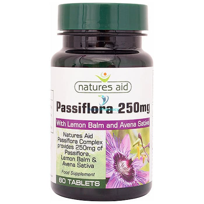 Natures Aid Passiflora, Lemon Balm & Avena Sativa - 60 Pack
