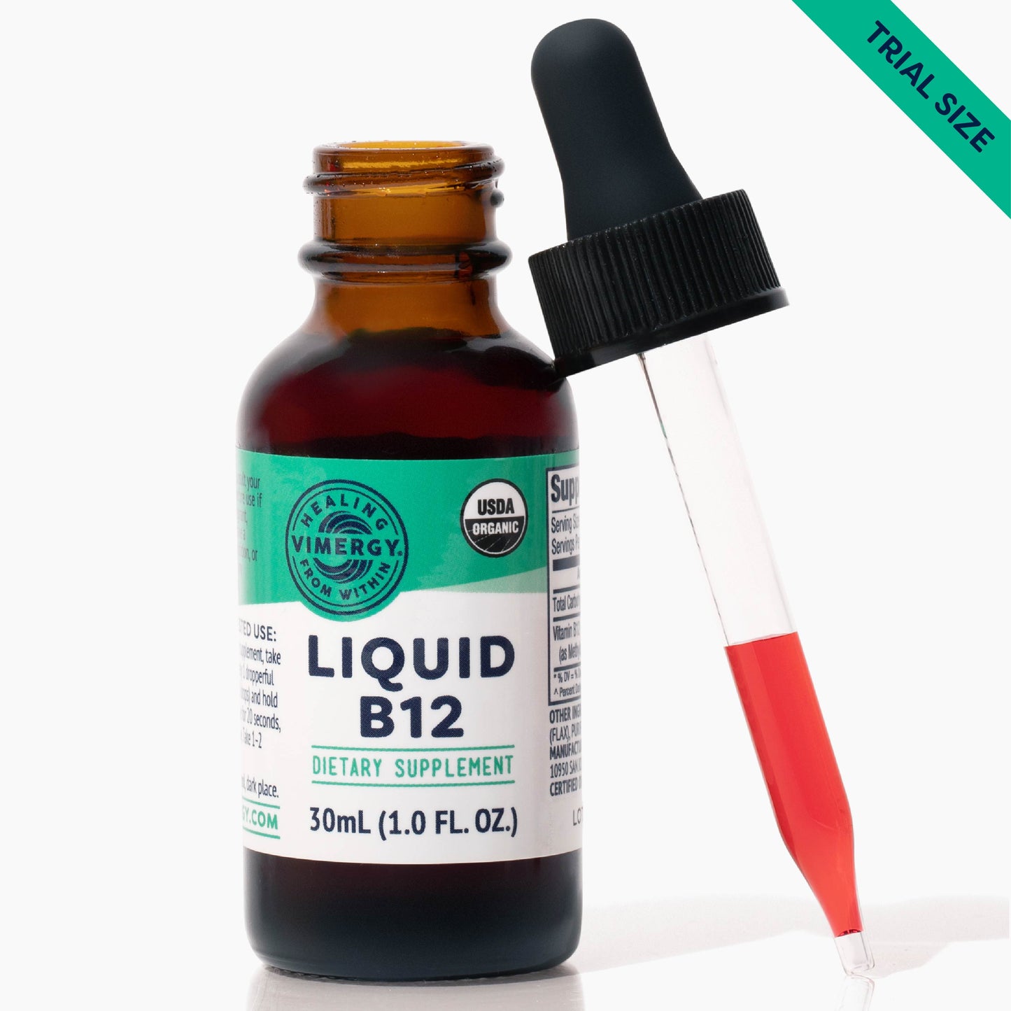 Organic Liquid B-12 Vimergy Supplements Vitamins |pdp_img_gallery_30ml
