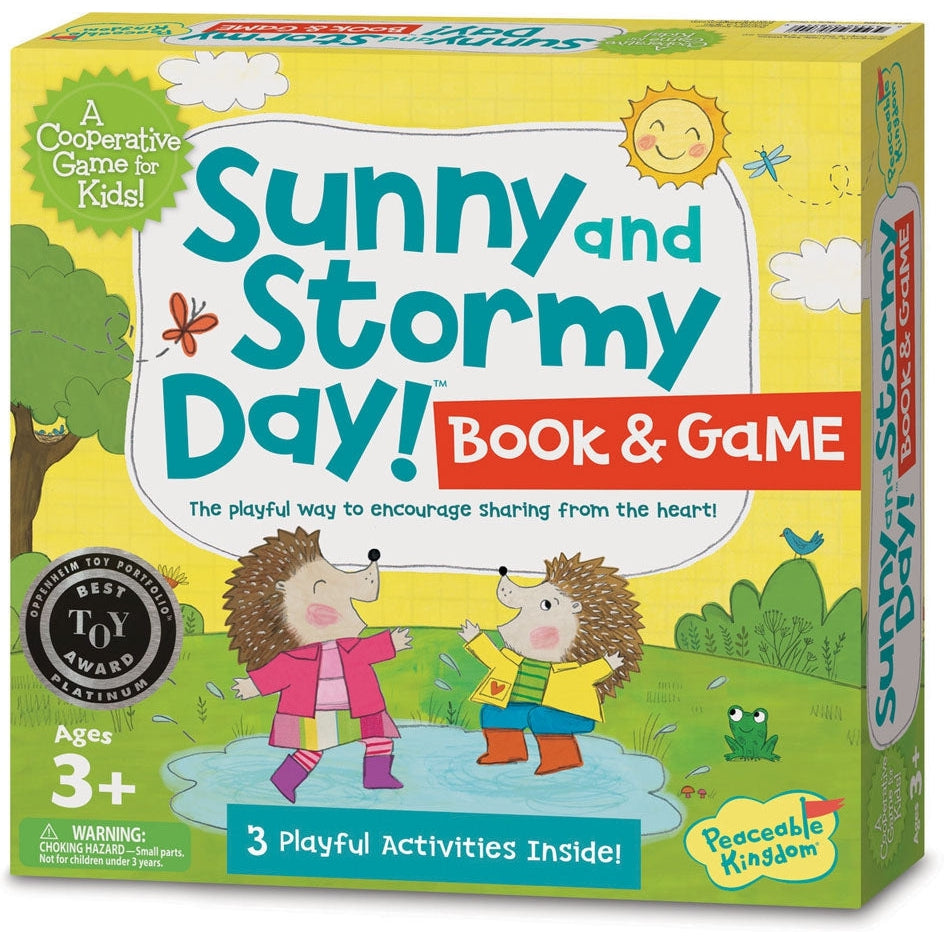 Peaceable Kingdom Sunny and Stormy Day Book & Game