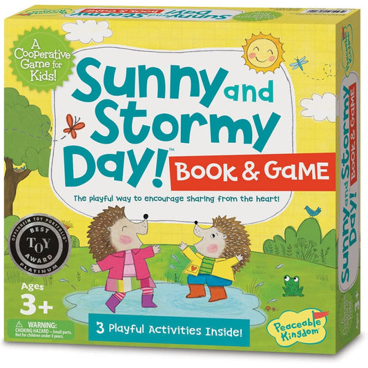 Peaceable Kingdom Sunny and Stormy Day Book & Game