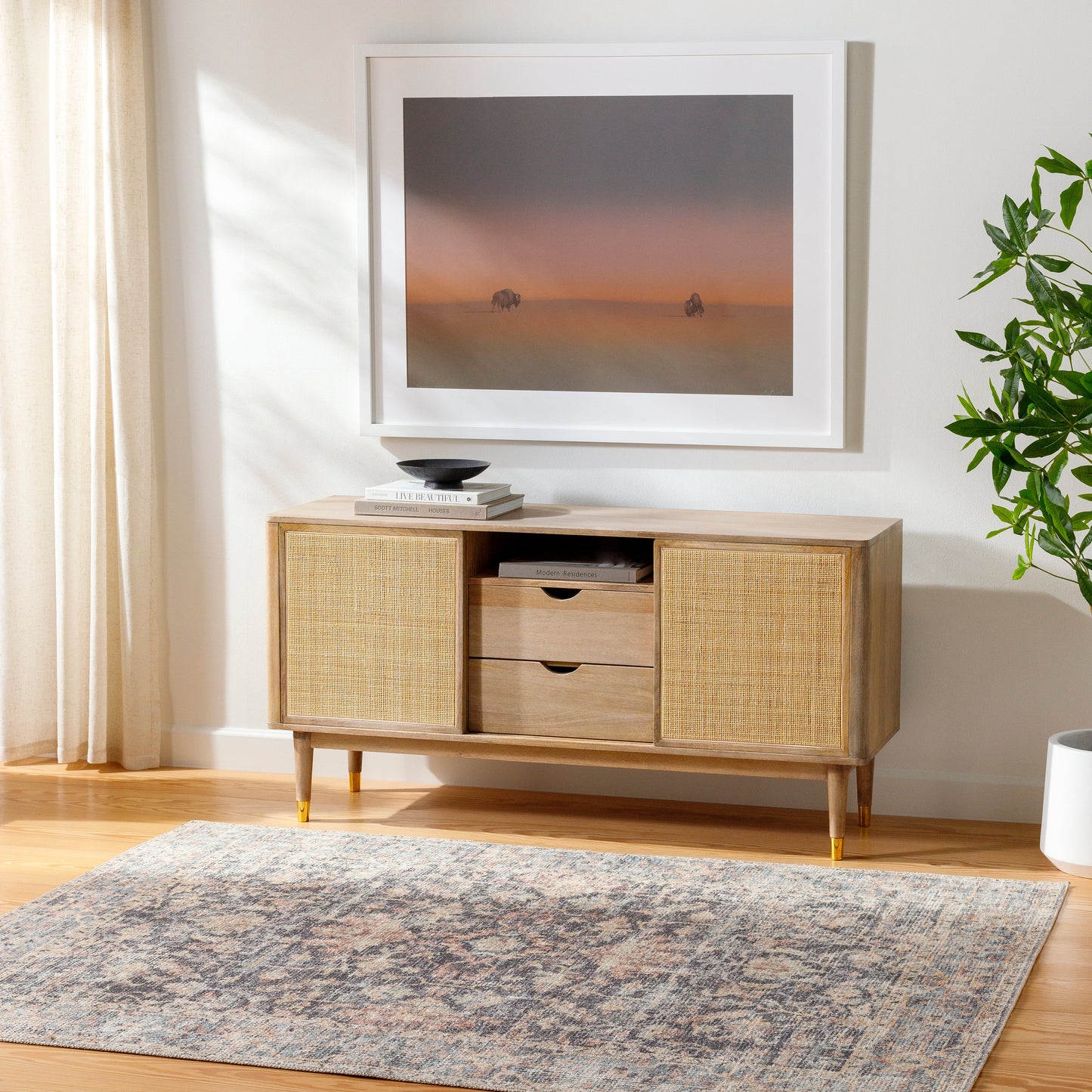 PNW Home Olympic PNWOL-2304 Rug- Blue, Amber