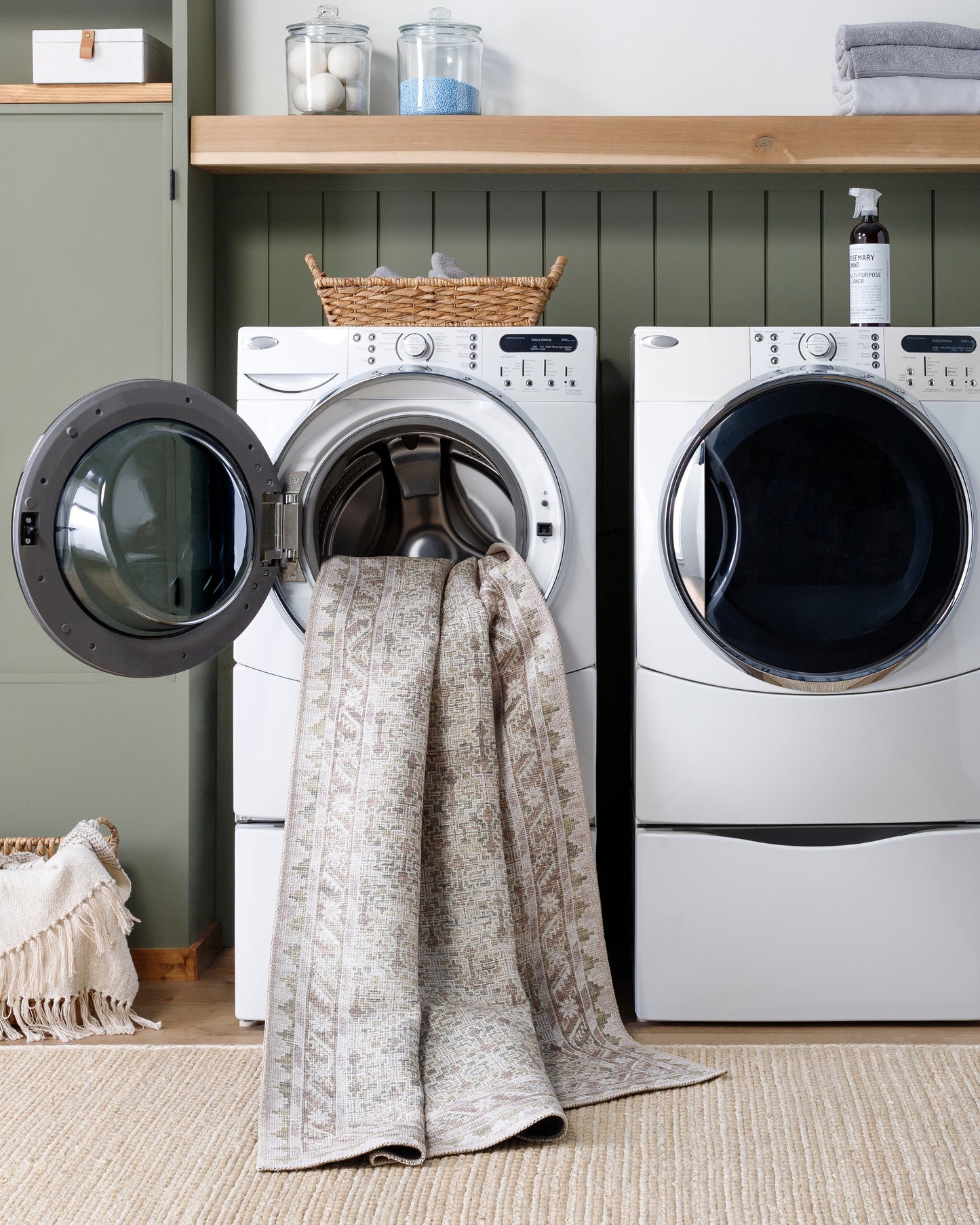 PNW Home Rainier PNWRN-23045 Rug- Olive, Brown